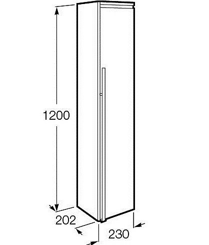 857467806 Aneto шкаф-колонна правая белый. Фото 3