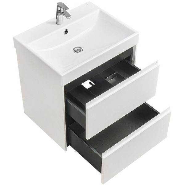 857613509 ONA модуль для раковины 600 мм, 585x450x565 мм, с 2 ящиками, белый матовый. Фото 2