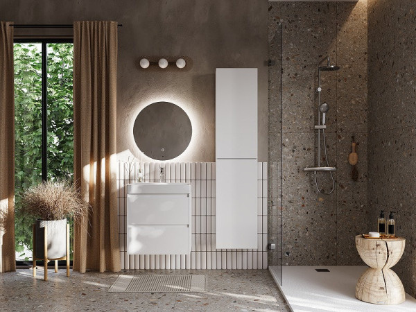 857613509 ONA модуль для раковины 600 мм, 585x450x565 мм, с 2 ящиками, белый матовый. Фото 6