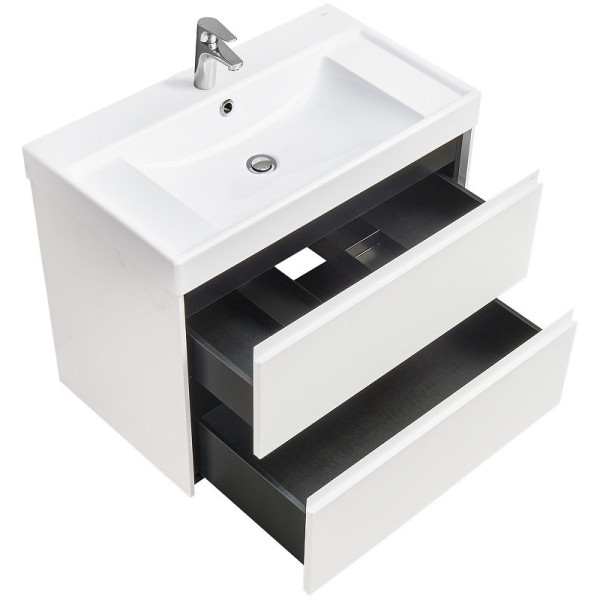 857630509 ONA модуль для раковины 800 мм, 785x450x565 мм, с 2 ящиками, белый матовый. Фото 2