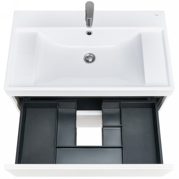 857630509 ONA модуль для раковины 800 мм, 785x450x565 мм, с 2 ящиками, белый матовый. Фото 3