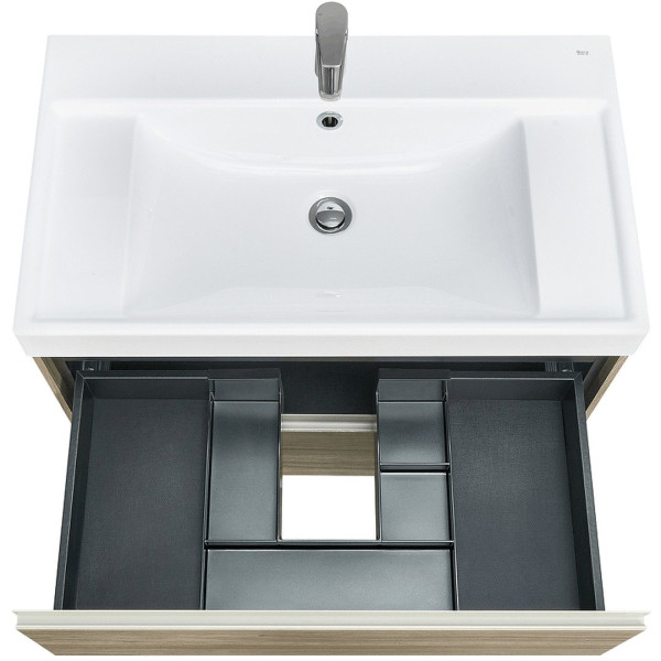 857630511 ONA модуль для раковины 800 мм, 785x450x565 мм, с 2 ящиками, темный вяз. Фото 2