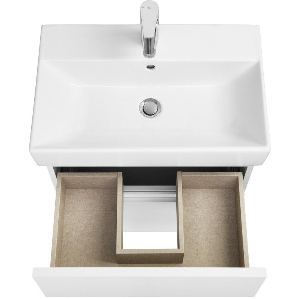 857639501 OLETA модуль для раковины 600, 564х374х548, с 2 ящиками, белый матовый. Фото 13