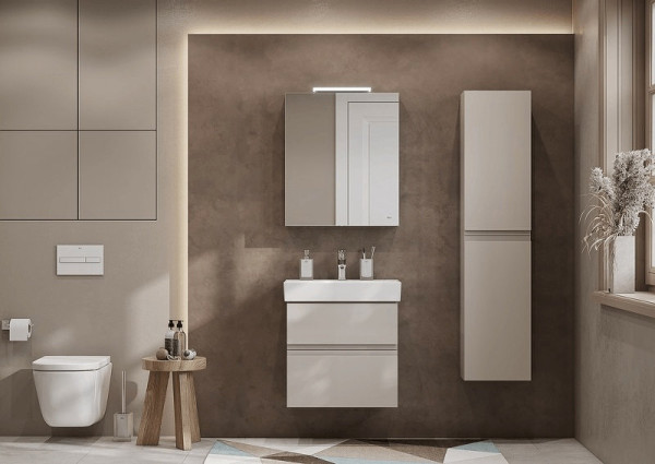 857639515 OLETA модуль для раковины 600 мм, 564х374х548 мм, с 2 ящиками, капучино. Фото 11