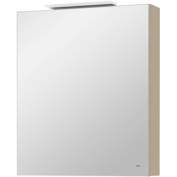 857645515 OLETA зеркальный шкаф левый 600 мм, 600х137х700 мм, c LED-светильником, включение от общего выключателя, капучино. Фото 1