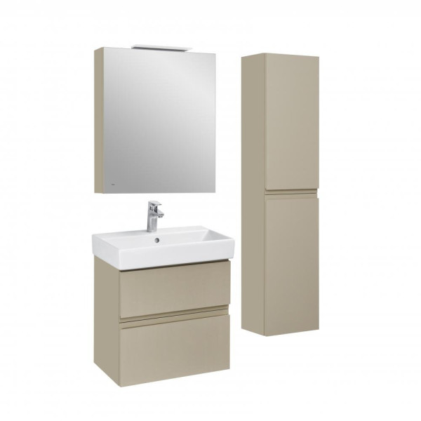 857645515 OLETA зеркальный шкаф левый 600 мм, 600х137х700 мм, c LED-светильником, включение от общего выключателя, капучино. Фото 4