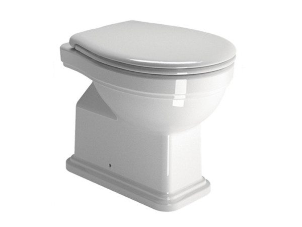 871111 CLASSIC Унитаз приставной 54х37, слив в стену, цвет белый. Фото 1