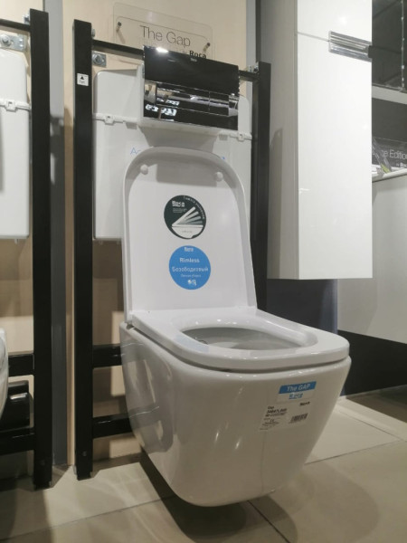 893104100 ПЭК Gap унитаз подв безобод.+инстал+кнопка+сид. Фото 6