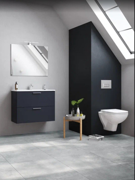 9004B003-7207 Комплект безободкового унитаза S20 с инсталляцией, кнопка хром Vitra. Фото 7