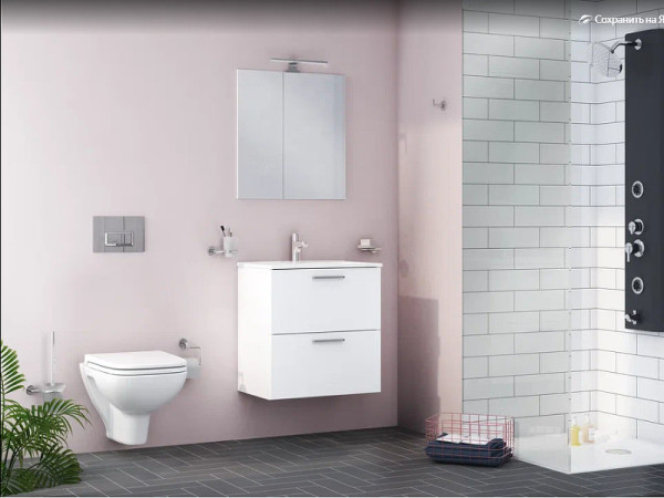 9004B003-7207 Комплект безободкового унитаза S20 с инсталляцией, кнопка хром Vitra. Фото 9