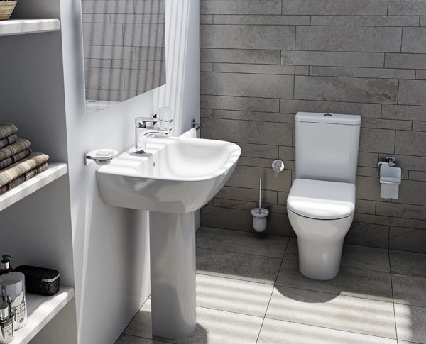 9012B003-7204 Комплект: унитаз Zentrum Open-back + сиденье с микролифтом, 60 см (арматура Siamp (Франция).. Фото 5