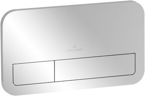 9224 9061 ViConnect клавиша смыва двухрежимная, пластик ABS, хром. Фото 1