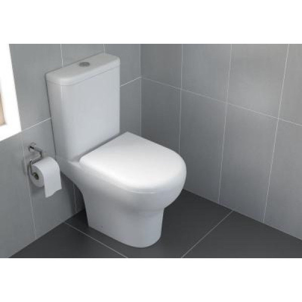 9824B003-7207 Комплект: безободковый унитаз Zentrum + сиденье микролифт, (арматура Siamp (Франция).. Фото 4