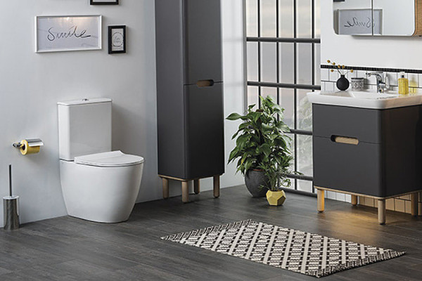 9830B003-7204 Sento Rim-ex напольный унитаз open back, сиденье тонкое микролифт VitrA. Фото 3