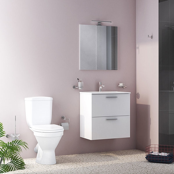 9837B099-7201 Norm Blanc унитаз, сиденье термопласт с микролифтом, механизм смыва 3/6 л,выпуск под углом 45. Фото 4