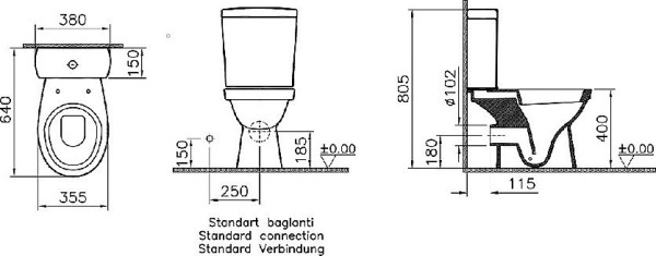 9844B099-7201 Norm Eisberg унитаз, сид. пласт-к м-лифт. Фото 4