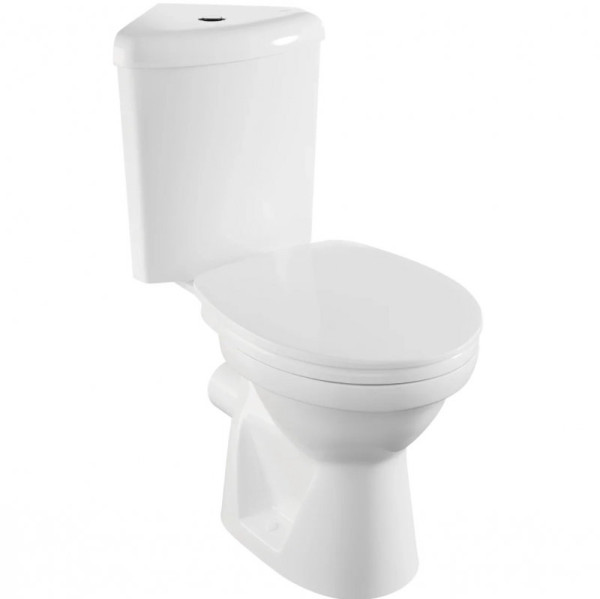 9854B099-7200 Угловой унитаз Norm Wenkel, крышка термопласт с микролифтом. Фото 1