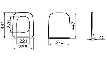 9856B003-7206 Комплект: Integra Square унитаз подвесной безободковый с тонким сиденьем МЛ+ инсталляция+панель смыва матовый хром. Фото 2