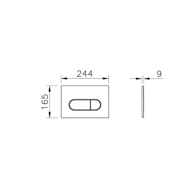 9856B003-7207 Комплект: Integra Square подвесной Безободковый унитаз + тонкое сиденье МЛ/БС+ инсталляция + панель смыва хром глянец. Фото 3