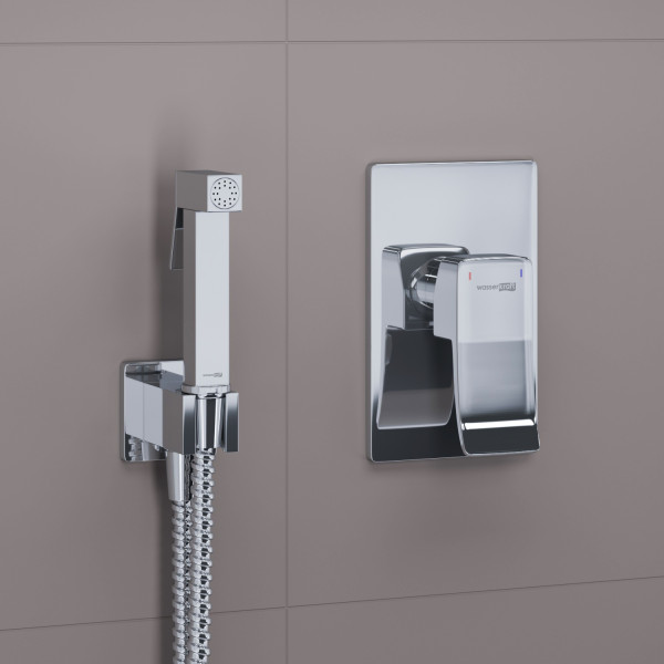 A106156 Встраиваемый комплект для биде со шлангом 100 см. Фото 1