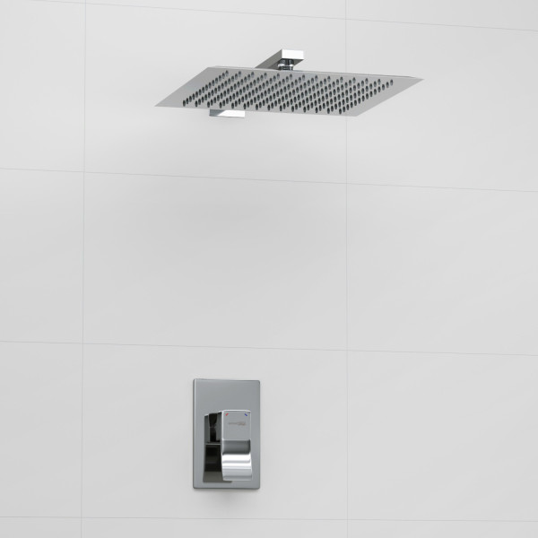 A12118 Встраиваемый комплект для душа с верхней душевой насадкой. Фото 1