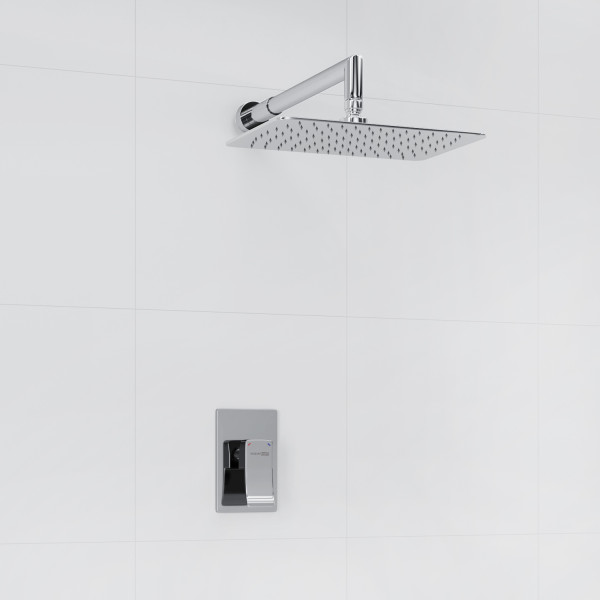 A12669 Встраиваемый комплект для душа с верхней душевой насадкой. Фото 1