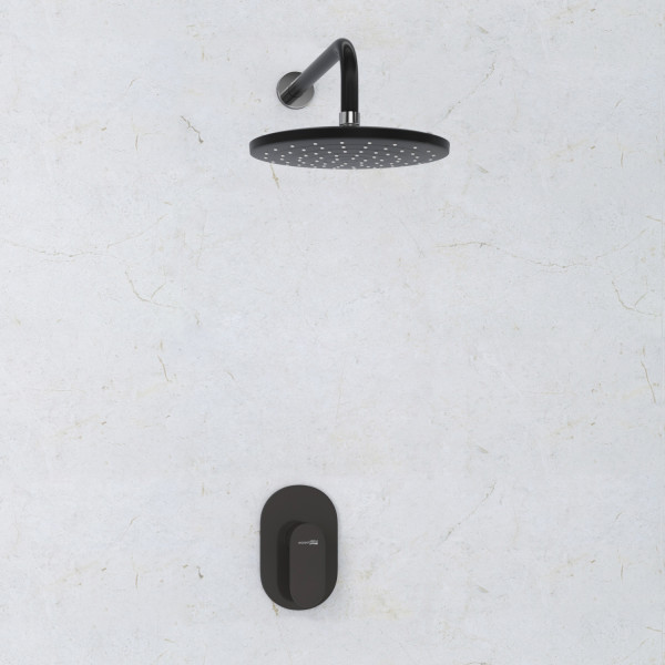 A12777 Встраиваемый комплект для душа с верхней душевой насадкой. Фото 1