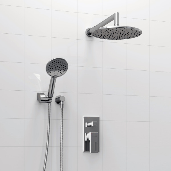 A14130 Встраиваемый комплект для душа с верхней душевой насадкой и лейкой. Фото 1