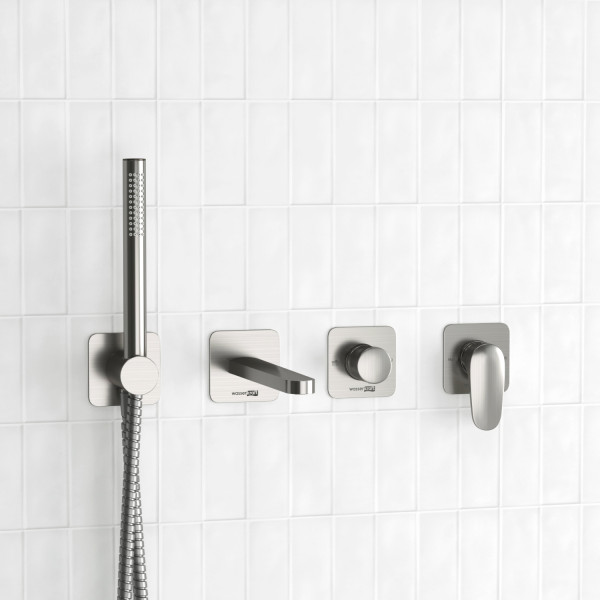 A1451.272.274.275.100.276 Встраиваемый комплект для ванны с лейкой и изливом. Фото 1