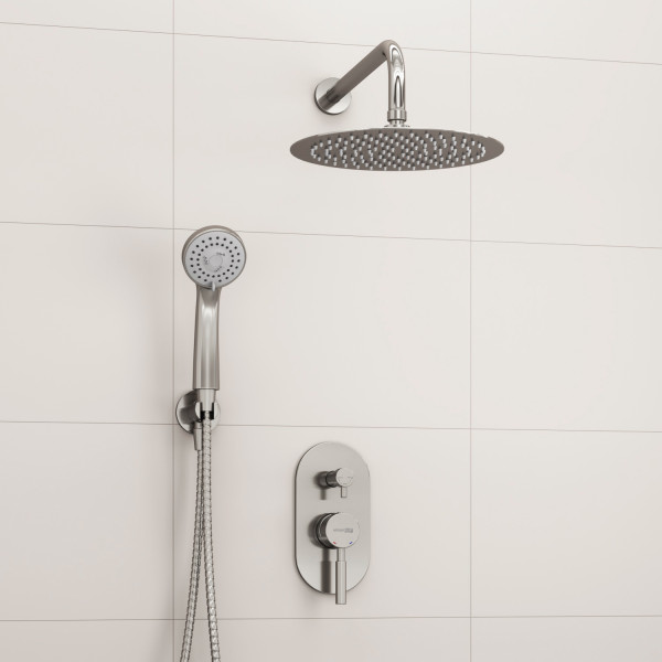 A16421 Встраиваемый комплект для душа с верхней душевой насадкой и лейкой. Фото 1