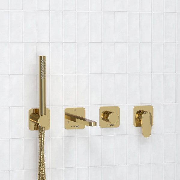 A2151.277.279.280.197.281 Встраиваемый комплект для ванны с лейкой и изливом. Фото 1