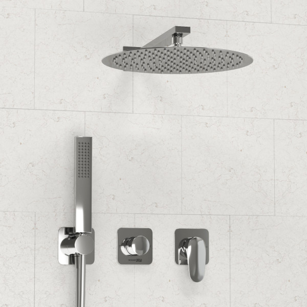 A3151.268.090.116.271.087.103 Встраиваемый комплект для душа с верхней душевой насадкой и лейкой. Фото 1