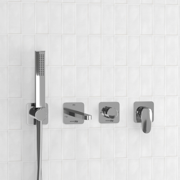 A3151.268.270.271.087.103 Встраиваемый комплект для ванны с лейкой и изливом. Фото 1