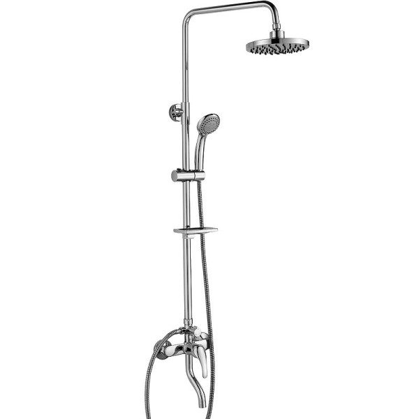 A35-46 Смеситель одноручный (35мм) для ванны с верхней лейкой "Тропический дождь", с пов. изл. 70мм. Фото 1