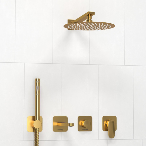 A3651.283.284.180.259.285.194.286 Встраиваемый комплект для ванны с верхней душевой насадкой, лейкой. Фото 1