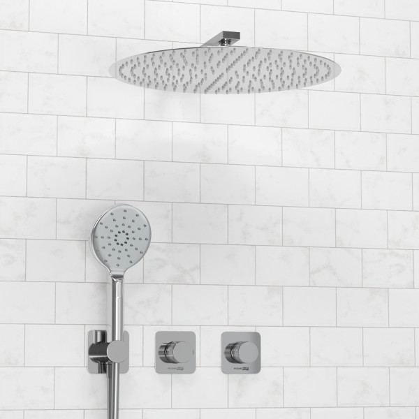 A4651.293.090.117.271.087.127 Встраиваемый комплект для душа с верхней душевой насадкой и лейкой. Фото 1