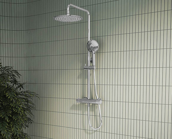 A47201EXP Душевая колонна AquaHeat Bliss 250, цвет хром. Фото 4