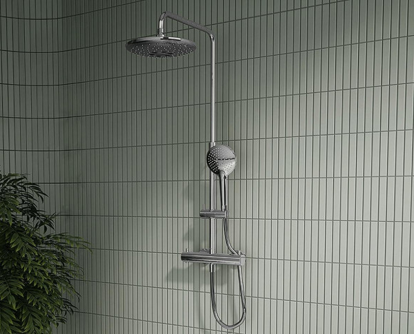 A47205EXP Душевая колонна Aquaheat Bliss 240 2F, цвет хром. Фото 4