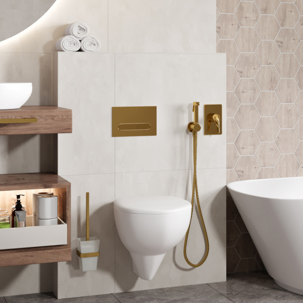 A71097 Встраиваемый комплект для биде со шлангом 150 см. Фото 1