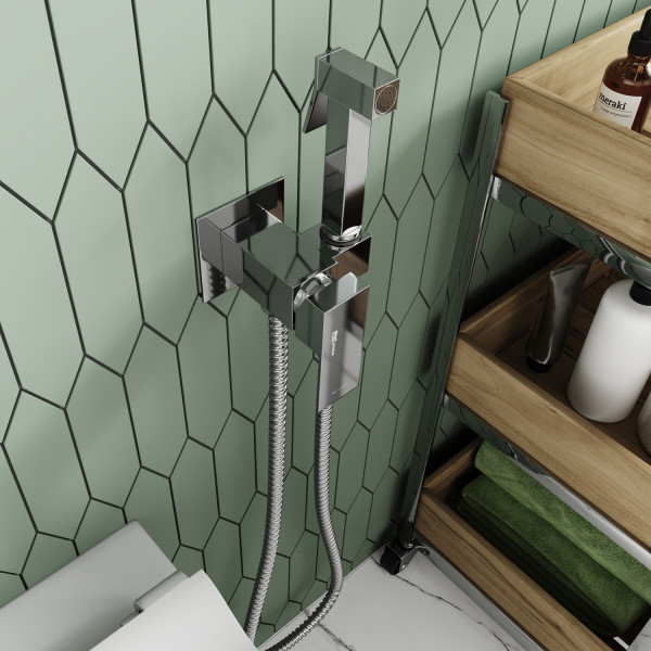 A71138 Встраиваемый смеситель для душа с гигиенической лейкой. Фото 1