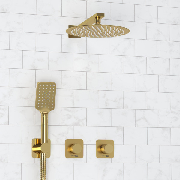 A8251.306.180.259.285.194.201 Встраиваемый комплект для душа с верхней душевой насадкой и лейкой. Фото 1