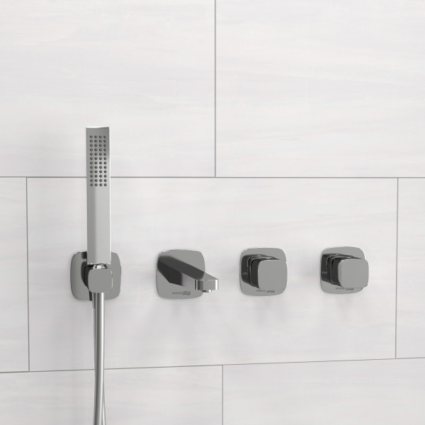 A8651.312.314.326.087.103 Встраиваемый комплект для ванны с лейкой и изливом. Фото 1