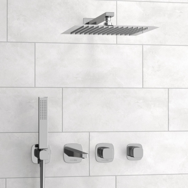 A8651.313.314.090.118.326.087.103 Встраиваемый комплект для ванны с верхней душевой насадкой, лейкой. Фото 1