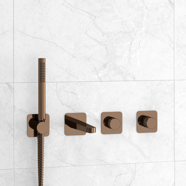 A8851.309.311.290.292.291 Встраиваемый комплект для ванны с лейкой и изливом. Фото 1