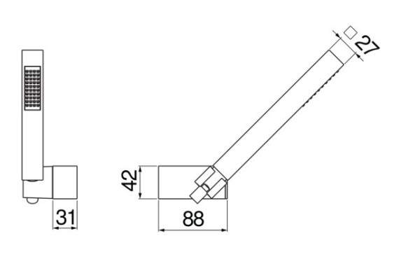 AD146/24CR душевой набор. Фото 2