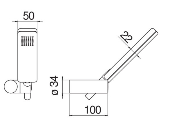 AD146/25CR душевой набор. Фото 2