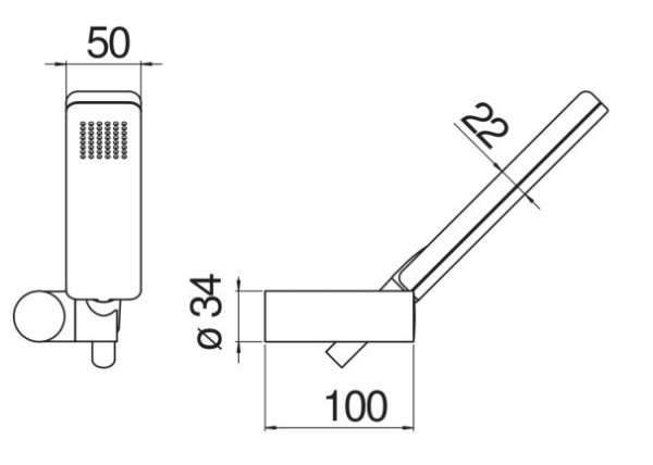 AD146/25WM душевой набор, матовый белый. Фото 2