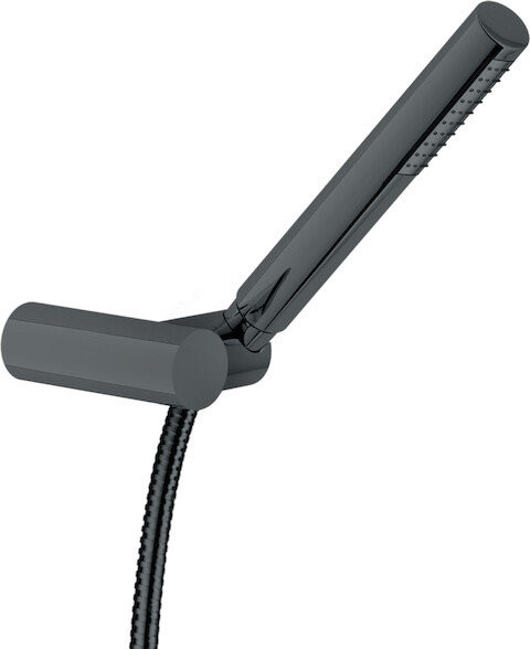 AD146/26FLP душевой набор, глянцевый черный. Фото 1