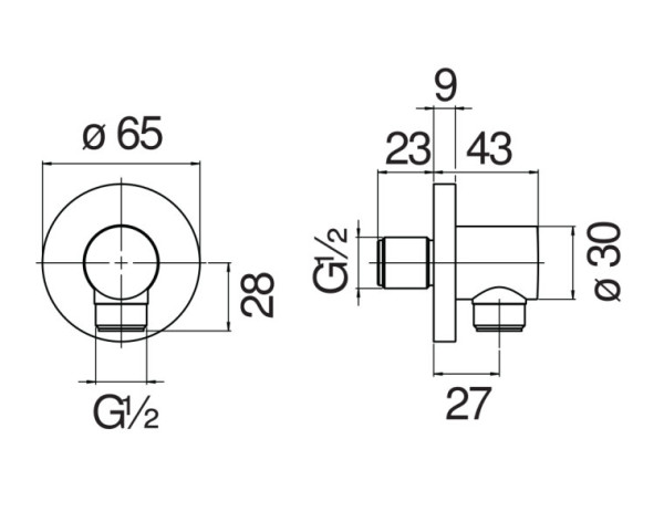 AD150/12RCP шланговое подсоединение, красное золото. Фото 2
