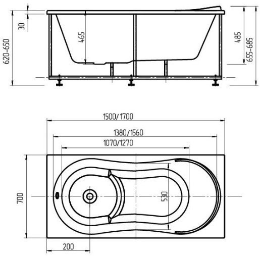 Афродита 170 пустая без фр.экр.. Фото 4